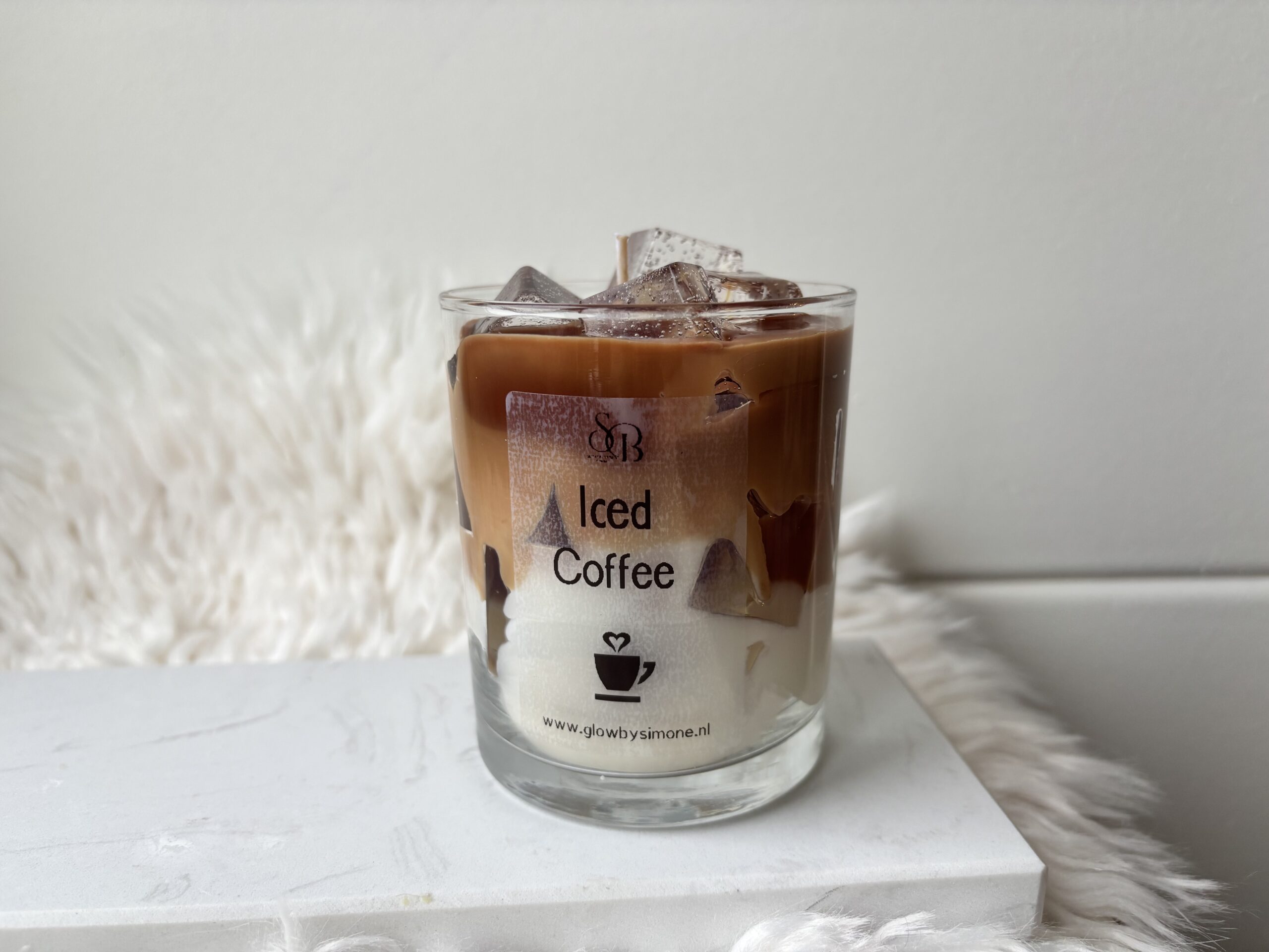 iced coffee candle