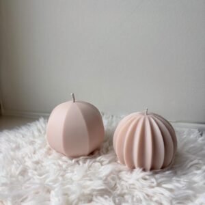 Set kaarsen roze