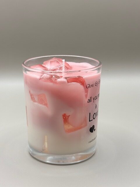 valentijns hart in een glas - Afbeelding 2